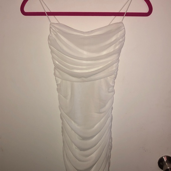 Princess Polly BLOOM MINI DRESS WHITE Size 2 New - Picture 7 of 9